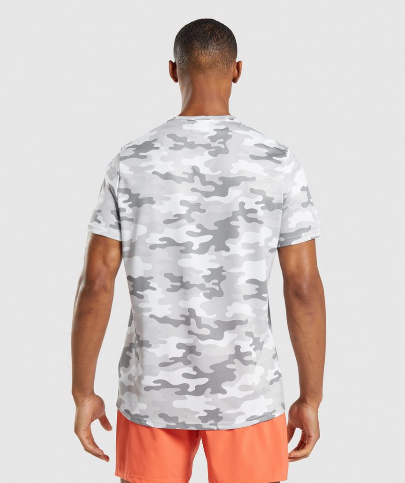 Men's Gymshark Arrival T-Shirts Camo | NZ 2SAEQL